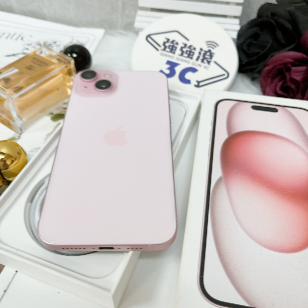 佳里-二手 iPhone15 PLUS 128G 粉色 #68636（店家保固365天）
