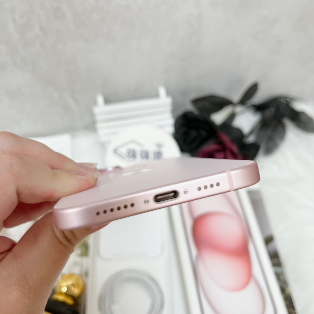 佳里-二手 iPhone15 PLUS 128G 粉色 #68636（店家保固365天）