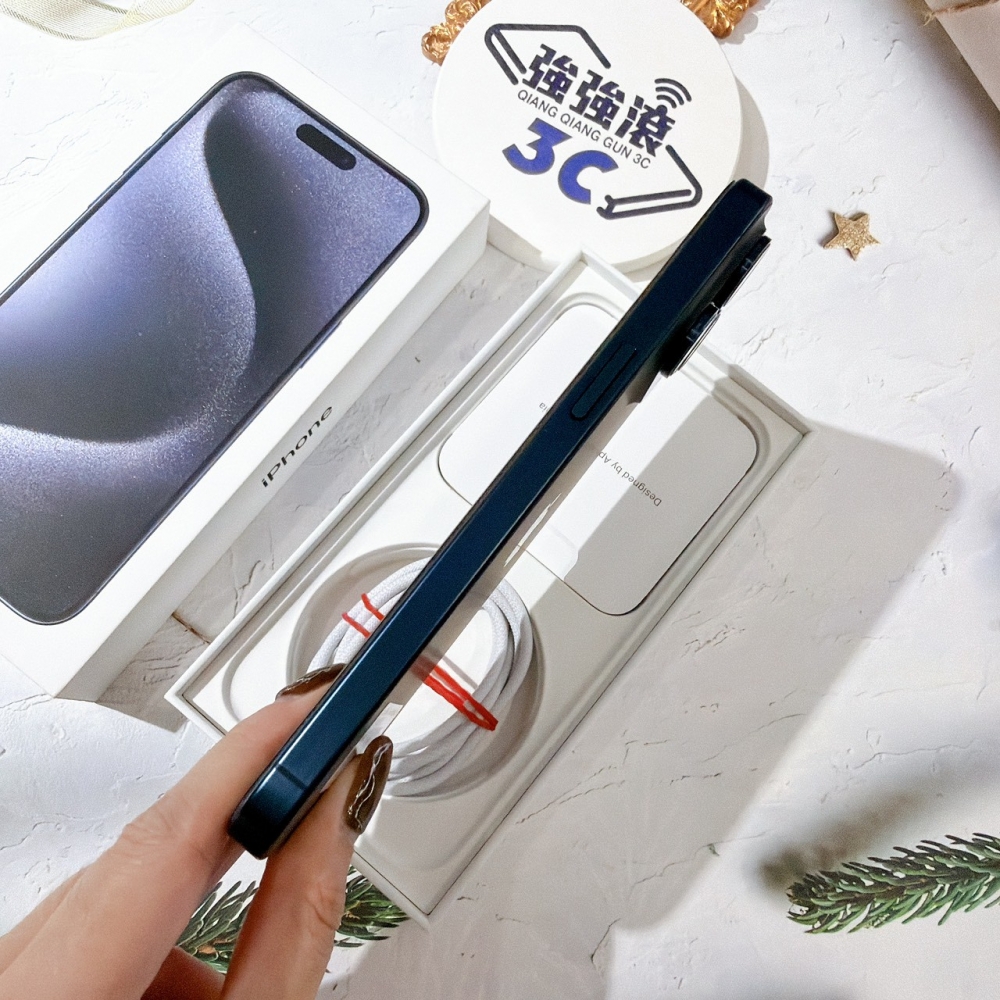 善化-二手 iPhone15 Pro Max 256G 藍色 #48404（店家保固365天）