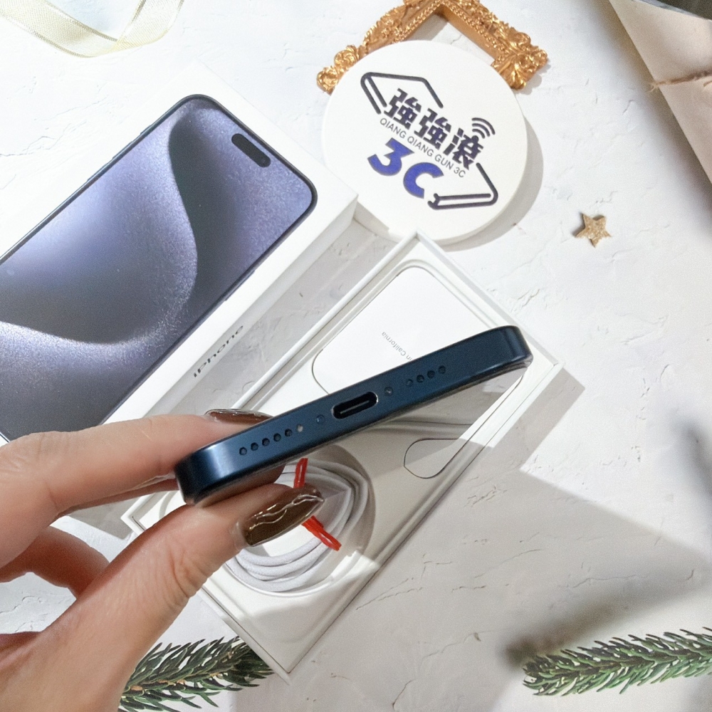 善化-二手 iPhone15 Pro Max 256G 藍色 #48404（店家保固365天）