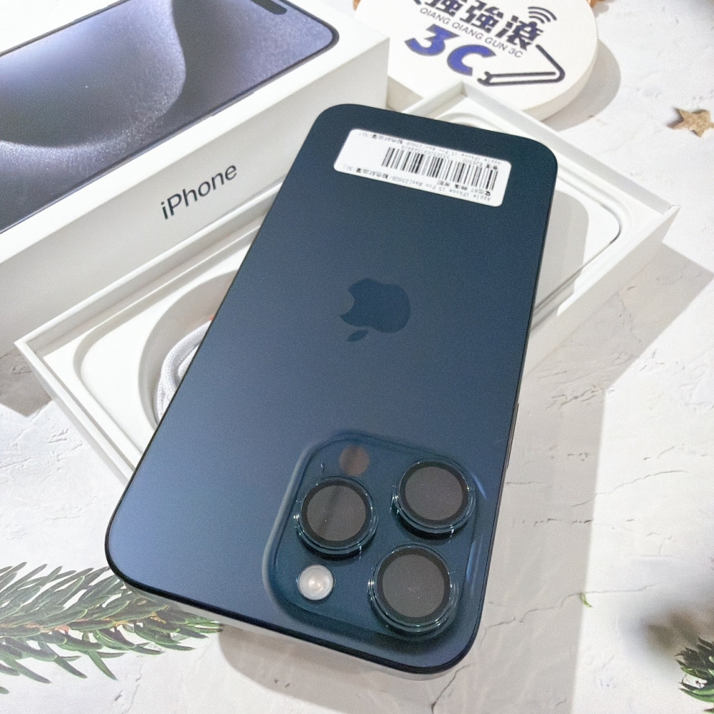 善化-二手 iPhone15 Pro Max 256G 藍色 #48404（店家保固365天）