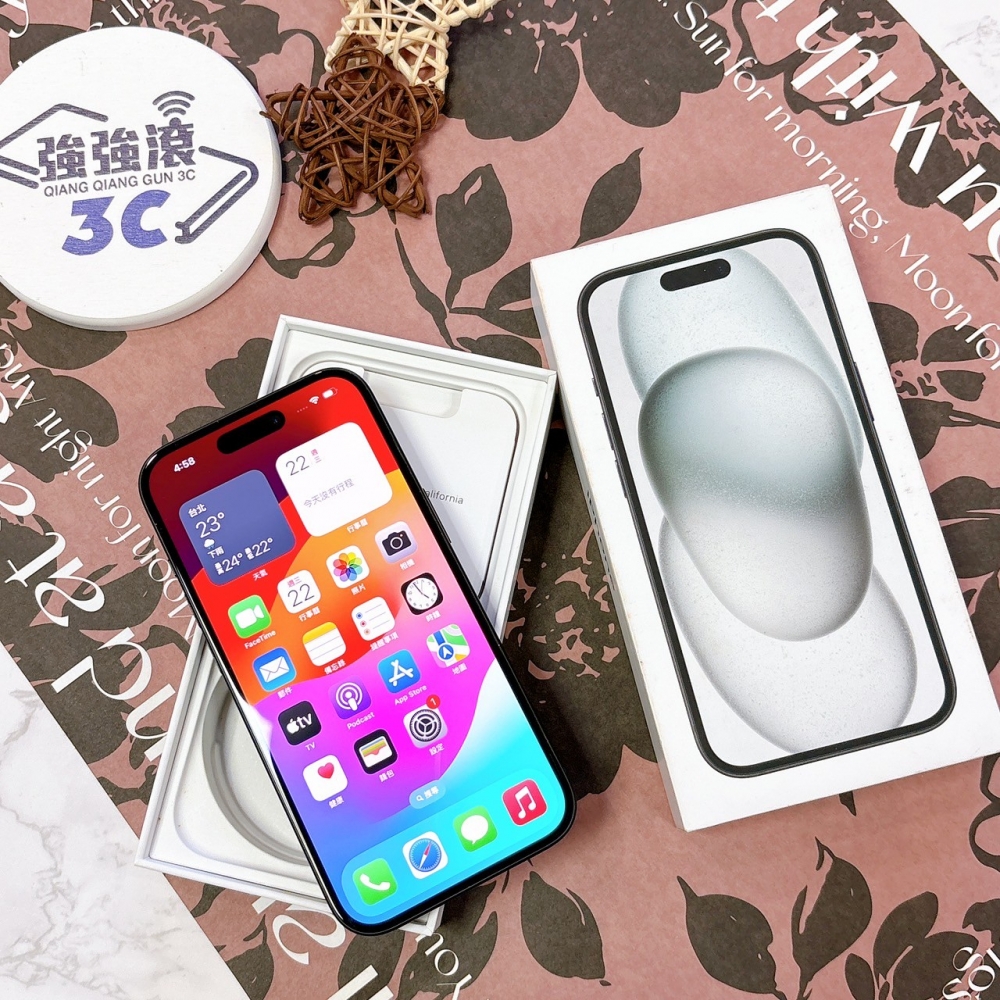 二手 iPhone 15 128G 黑色*59595 (店家保固365天)