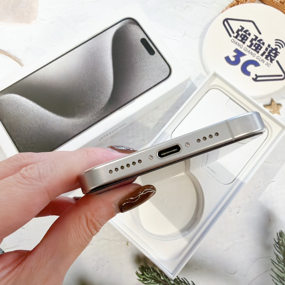 善化-二手 iPhone15 Pro Max 256G 白色 #33285（店家保固365天）