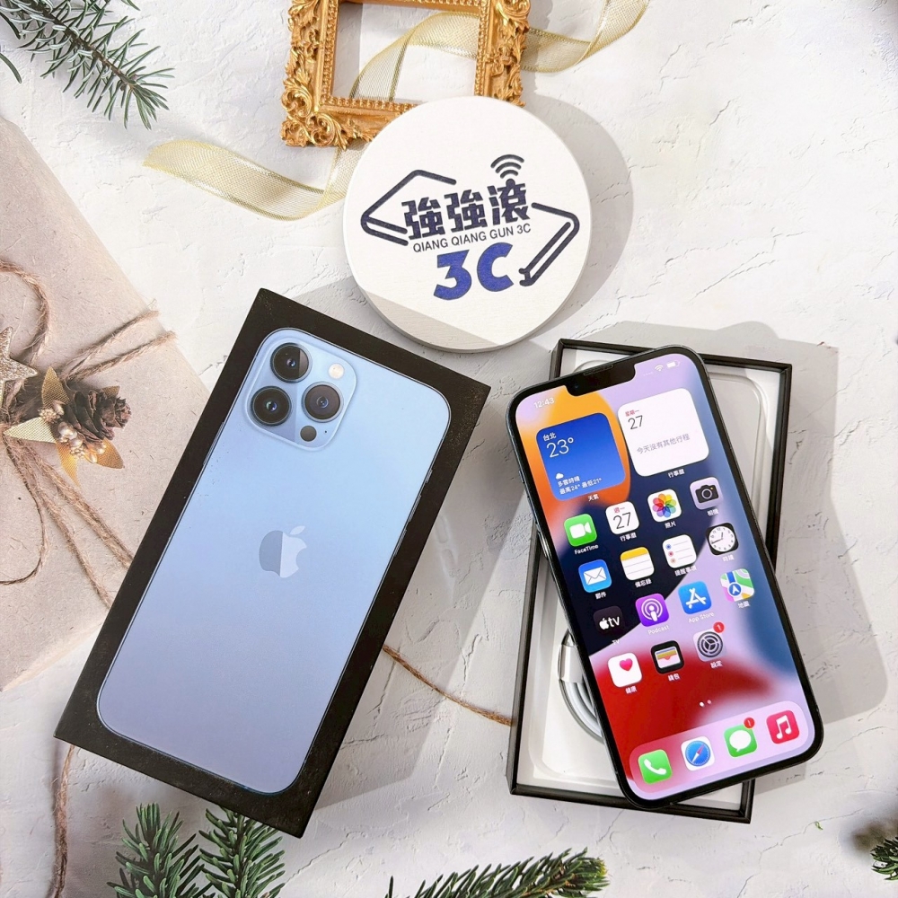 善化-二手 iPhone13 Pro Max 512G 藍色 #90930（店家保固365天）