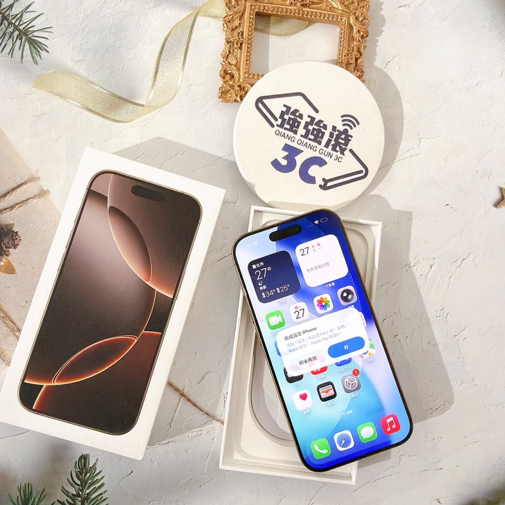 善化-二手 iPhone16 Pro 256G 金色 #43800（店家保固365天）