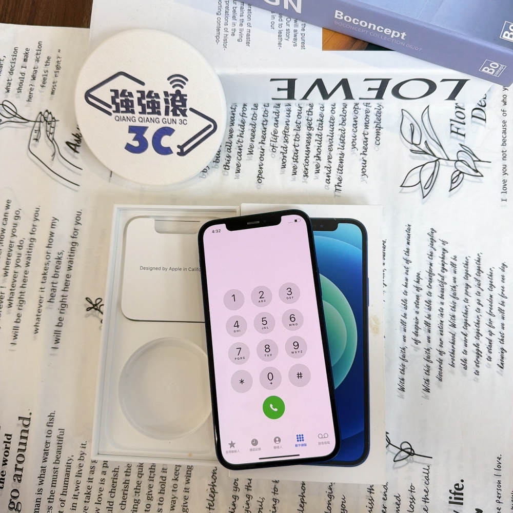 鹽行-二手 iPhone12 128G 藍色#45760（店保90天）