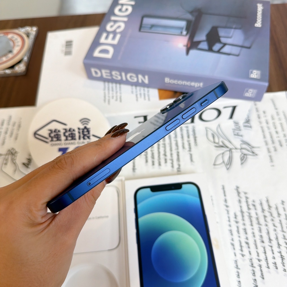 鹽行-二手 iPhone12 128G 藍色#45760（店保90天）