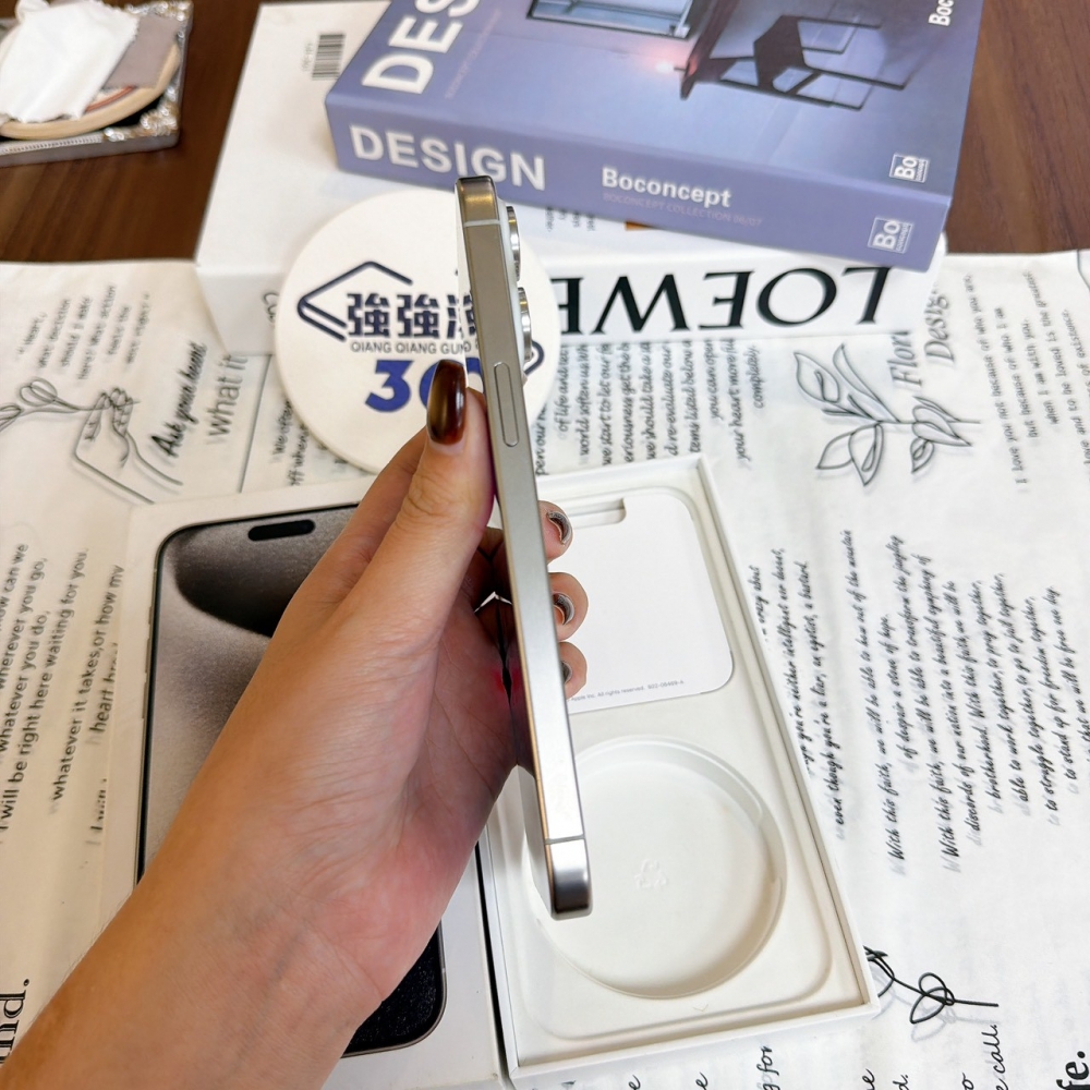 鹽行-二手 iPhone15 ProMax 256G 白色#01407（店保365天）