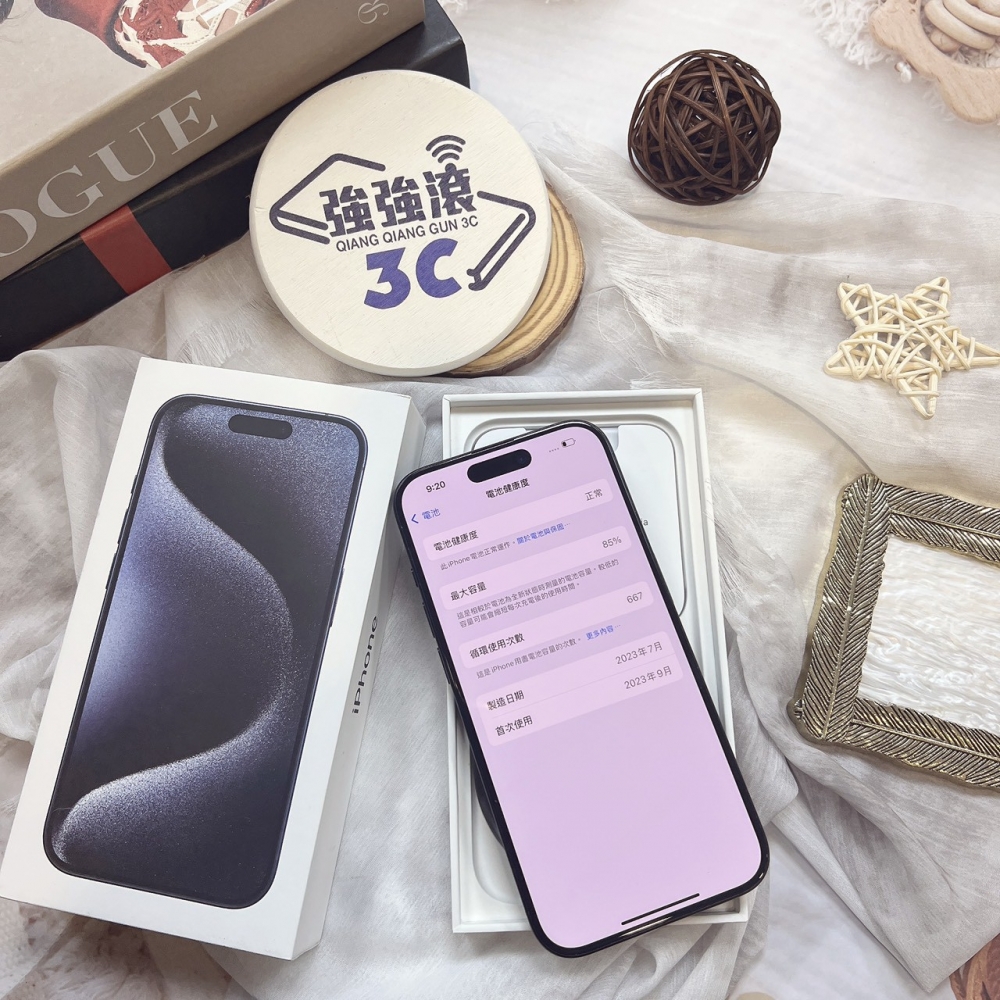 二手 iPhone15Pro 256G 藍色*48588 (店家保固365天)