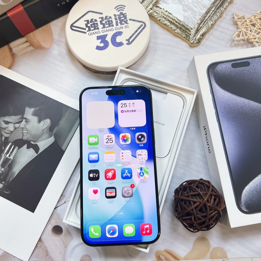 二手 iPhone 15 Pro Max 512G 藍鈦色*34266(店保365天）