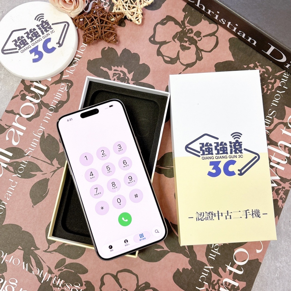 二手 iPhone 15 Pro Max 256G  原鈦色*94320(店保365天）