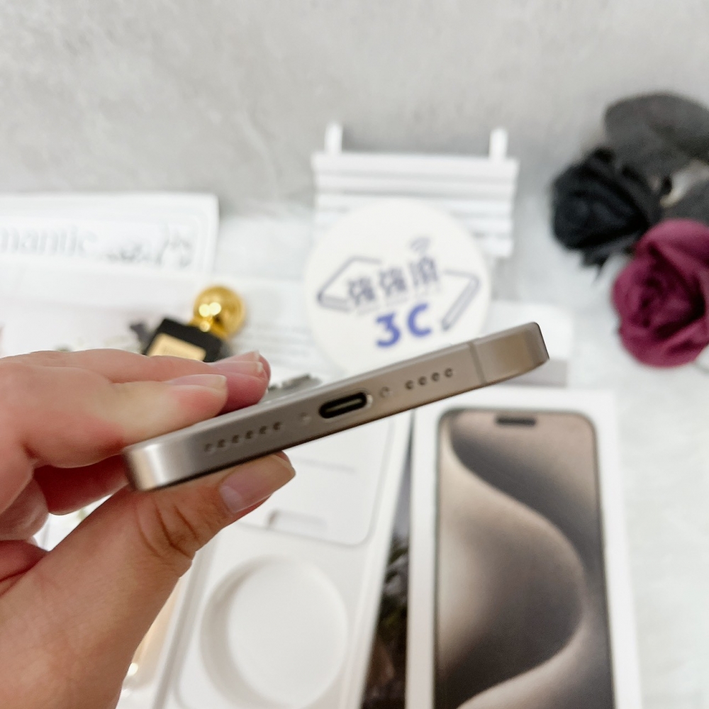 佳里-二手 iPhone15 PRO MAX 256G 原色 #18547（店家保固365天）