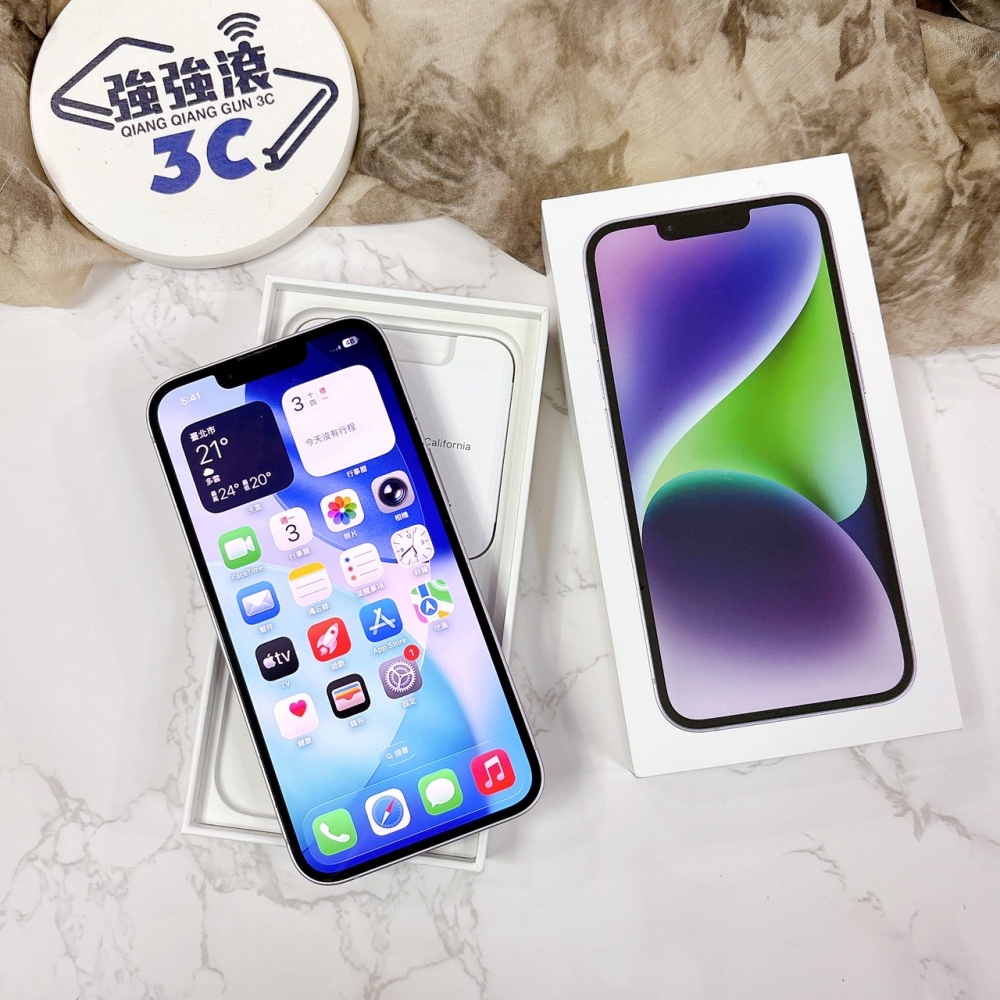 二手 iPhone14-128G 紫色*75915（店家保固一年）