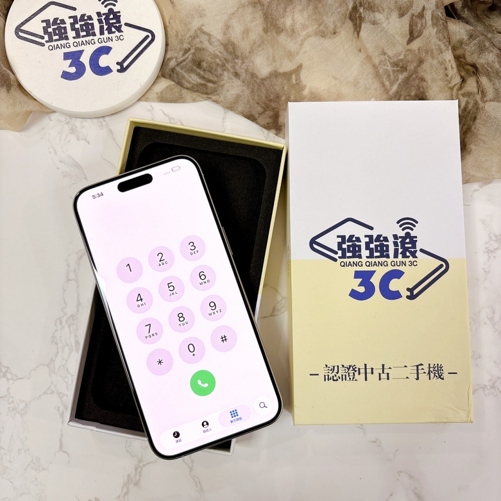 二手 iPhone 15 Pro Max 256G  白鈦色*44885（店保365天）