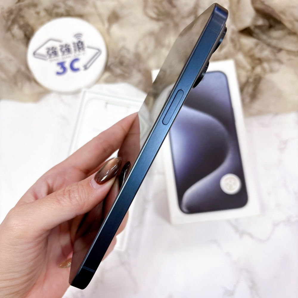二手 iPhone 15 Pro Max 256G 藍鈦色*97664(店保365天)