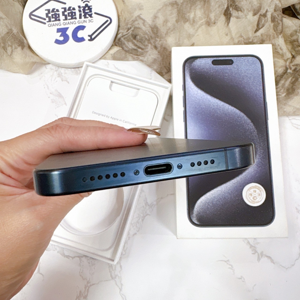 二手 iPhone 15 Pro Max 256G 藍鈦色*97664(店保365天)