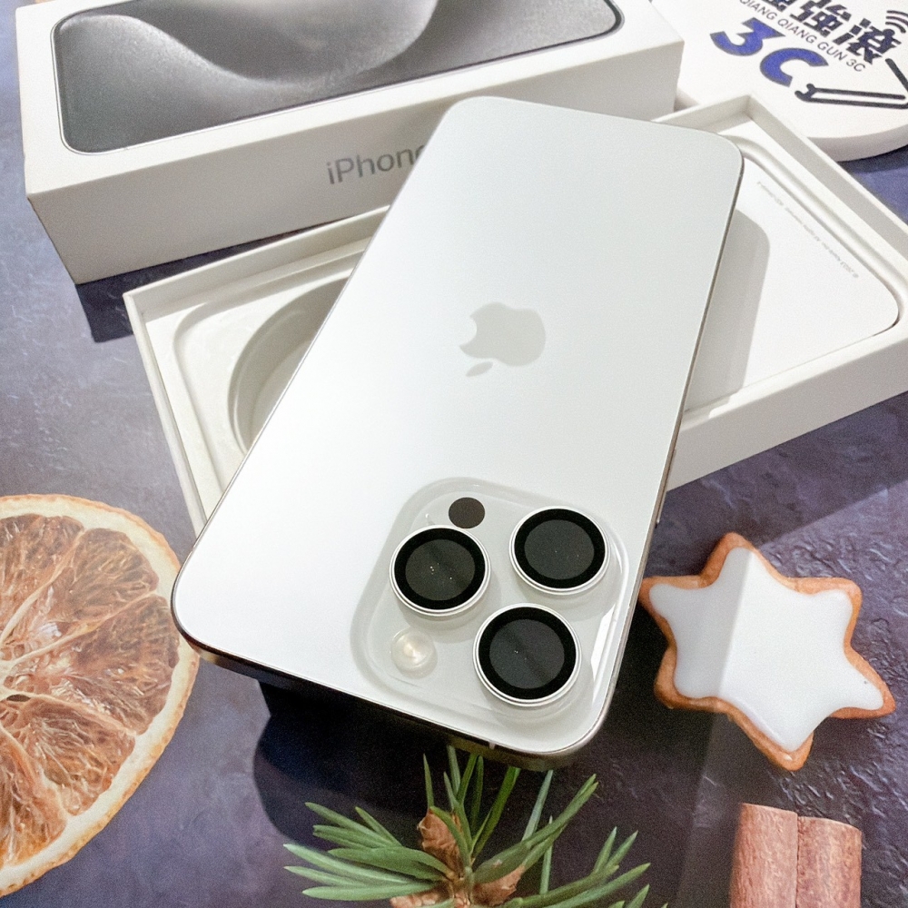 善化-二手 iPhone15 Pro Max 256G 白色 #62546(店家保固365天)