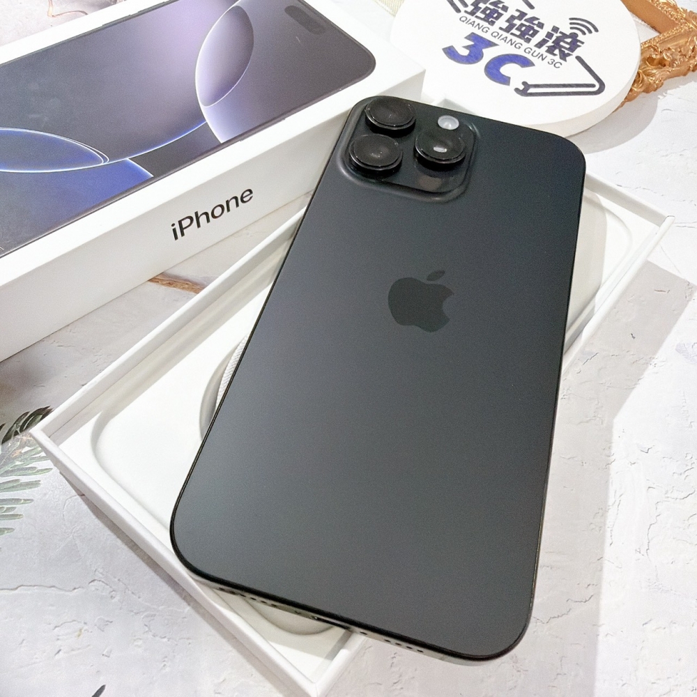 善化-二手 iPhone16 Pro Max 256G 黑色 #51657(店家保固365天)