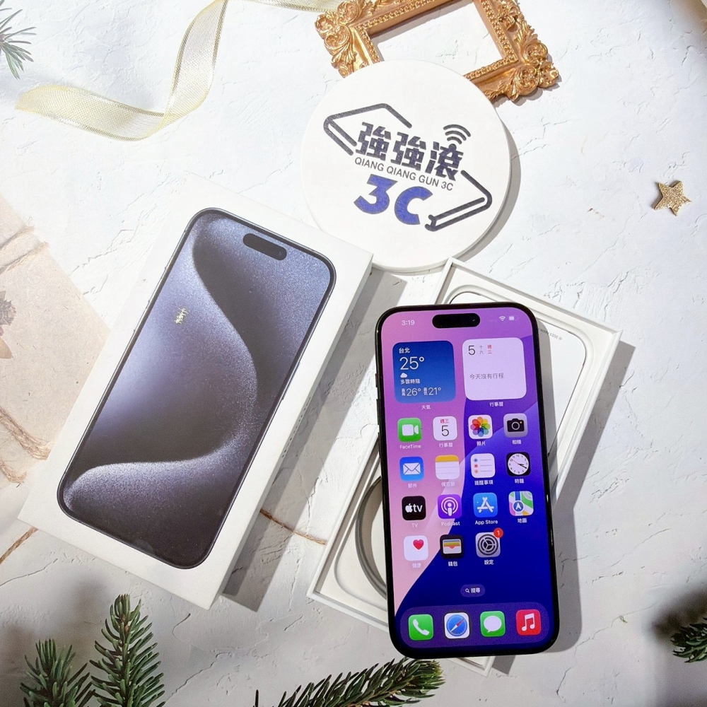 善化-二手iPhone15 Pro 128G 藍色 #36129（店保365天）