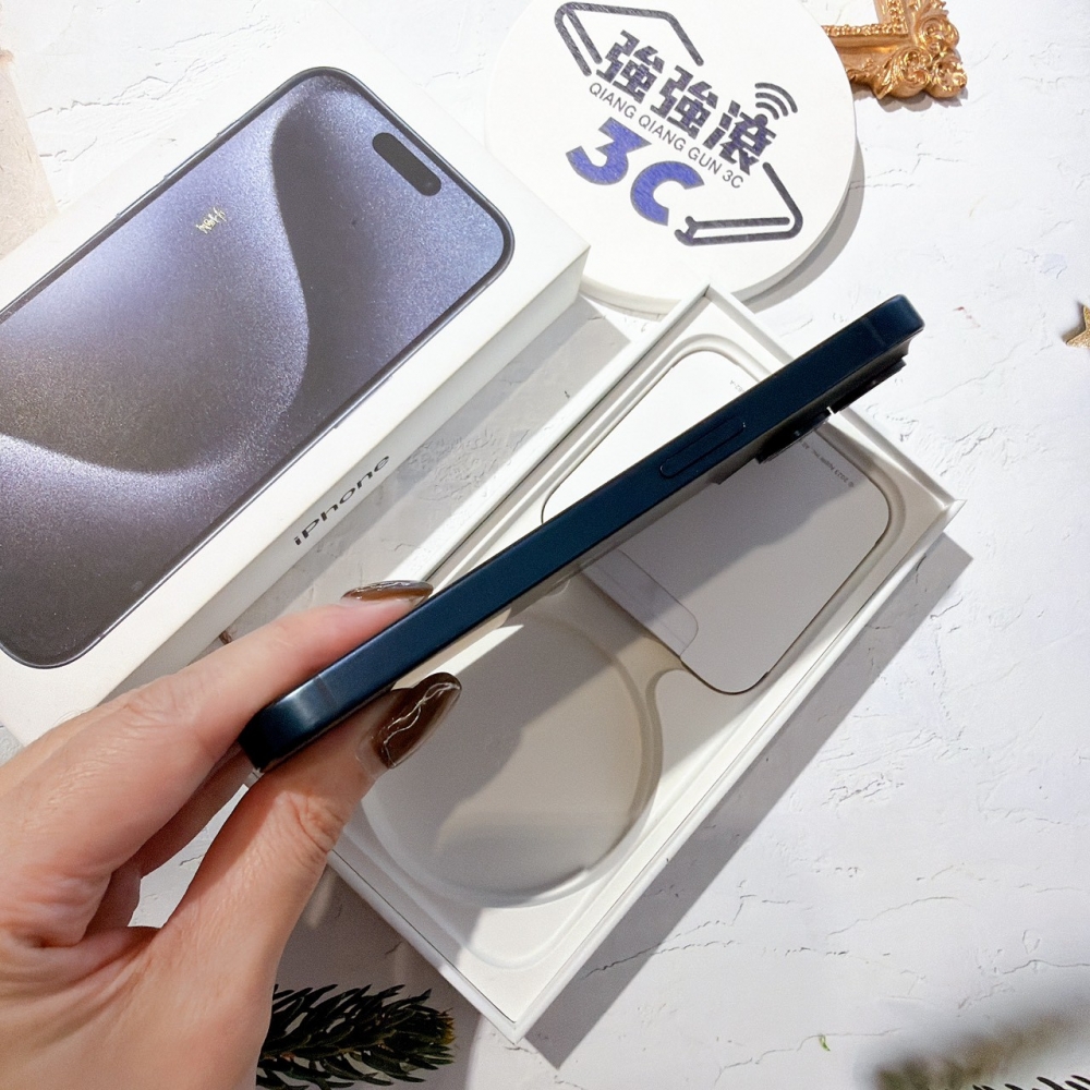 善化-二手iPhone15 Pro 128G 藍色 #36129（店保365天）