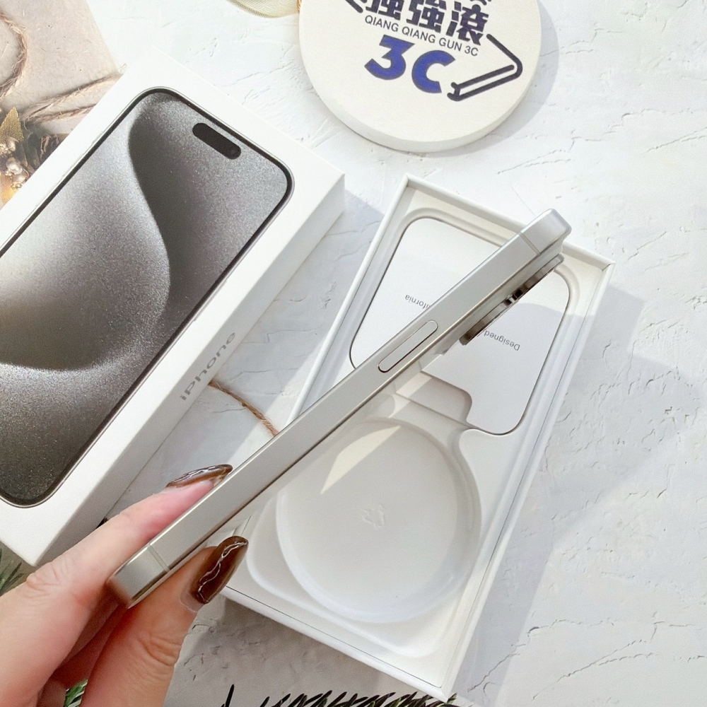  善化-二手iPhone15 Pro 128G 白色 #18920（店保365天）