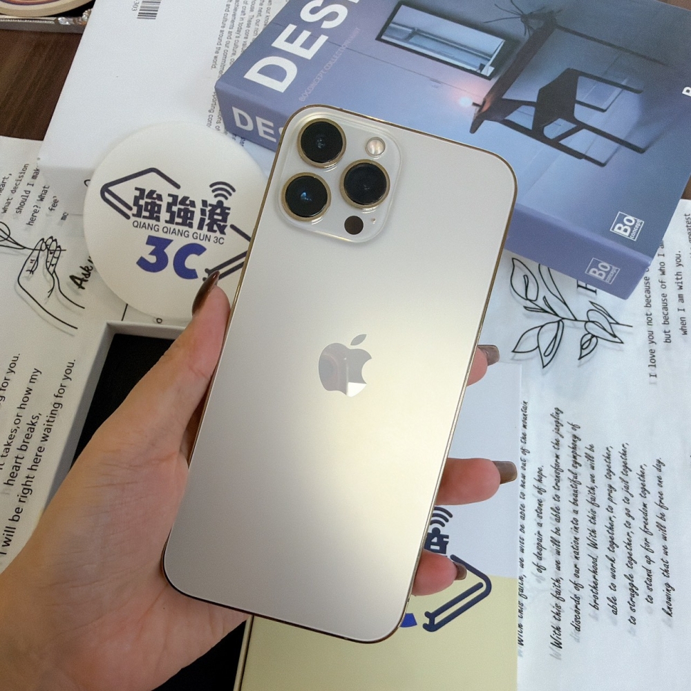 鹽行-二手iPhone13 Pro Max 256G 金色 #42740（店保365天）
