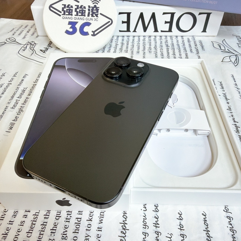 鹽行-二手 iPhone16 Pro 256G 黑色#13736（店保365天）