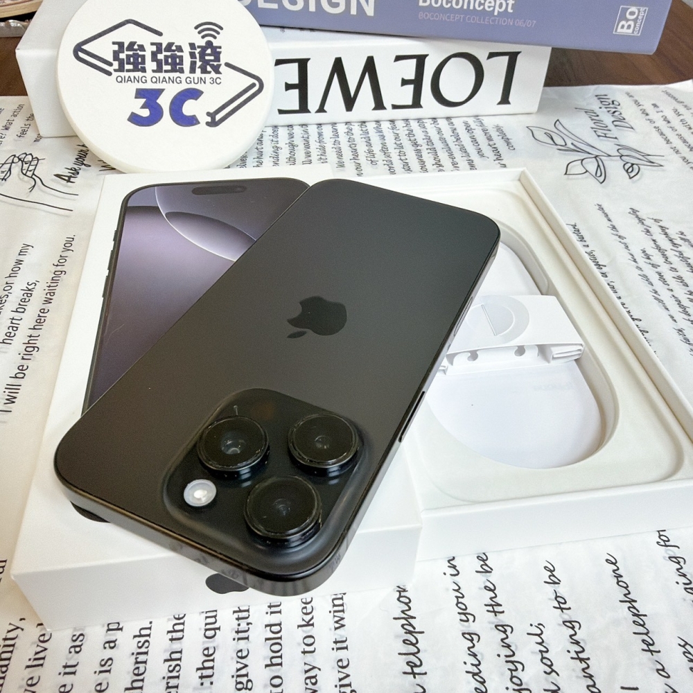 鹽行-二手 iPhone16 Pro 256G 黑色#13736（店保365天）