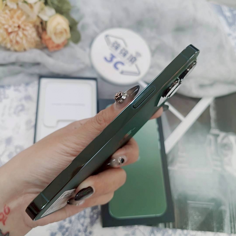 歸仁-二手iPhone13 pro 128G 綠色#87930（店保365天）