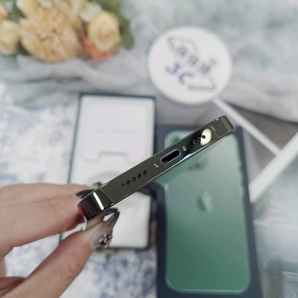 歸仁-二手iPhone13 pro 128G 綠色#87930（店保365天）
