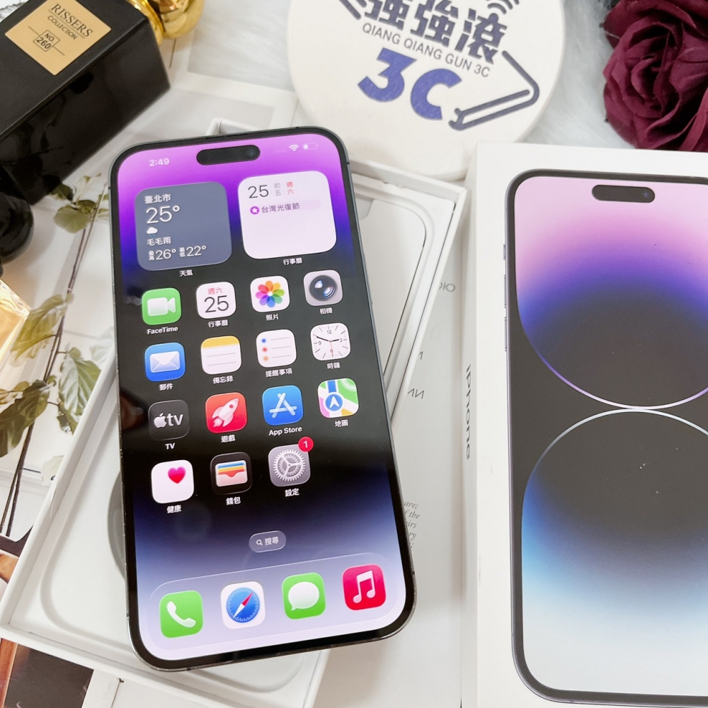 佳里-二手 iPhone14 PRO MAX 128G 紫色 #32139(店家保固365天)