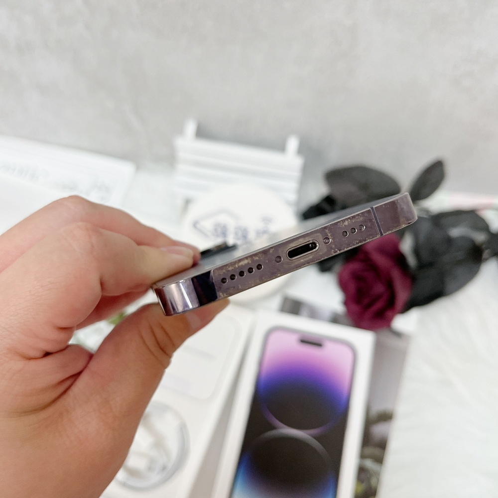 佳里-二手 iPhone14 PRO 256G 紫色 #08455(店家保固365天)