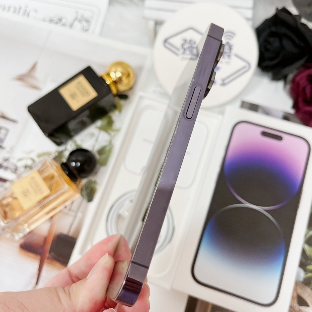 佳里-二手 iPhone14 PRO 256G 紫色 #08455(店家保固365天)