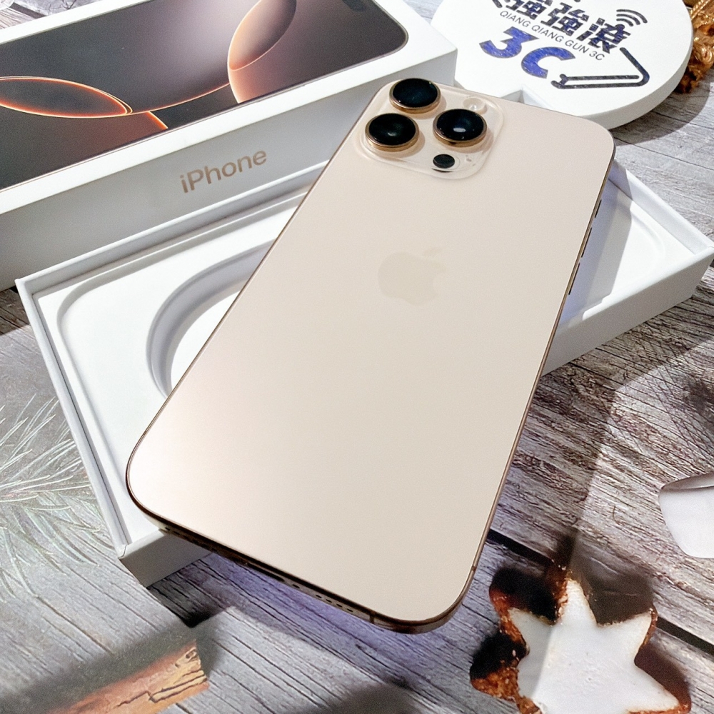 善化-二手 iPhone16 Pro Max 256G 金色 #63467(店家保固90天)