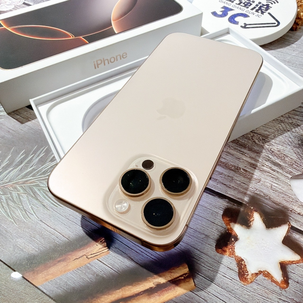 善化-二手 iPhone16 Pro Max 256G 金色 #63467(店家保固90天)
