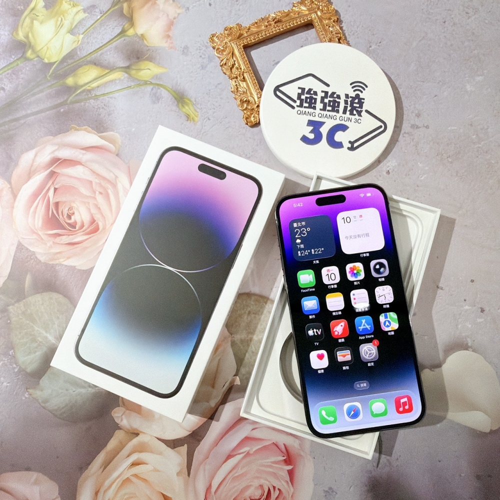 善化-二手 iPhone14 Pro Max 256G 紫色 #51035(店家保固365天)