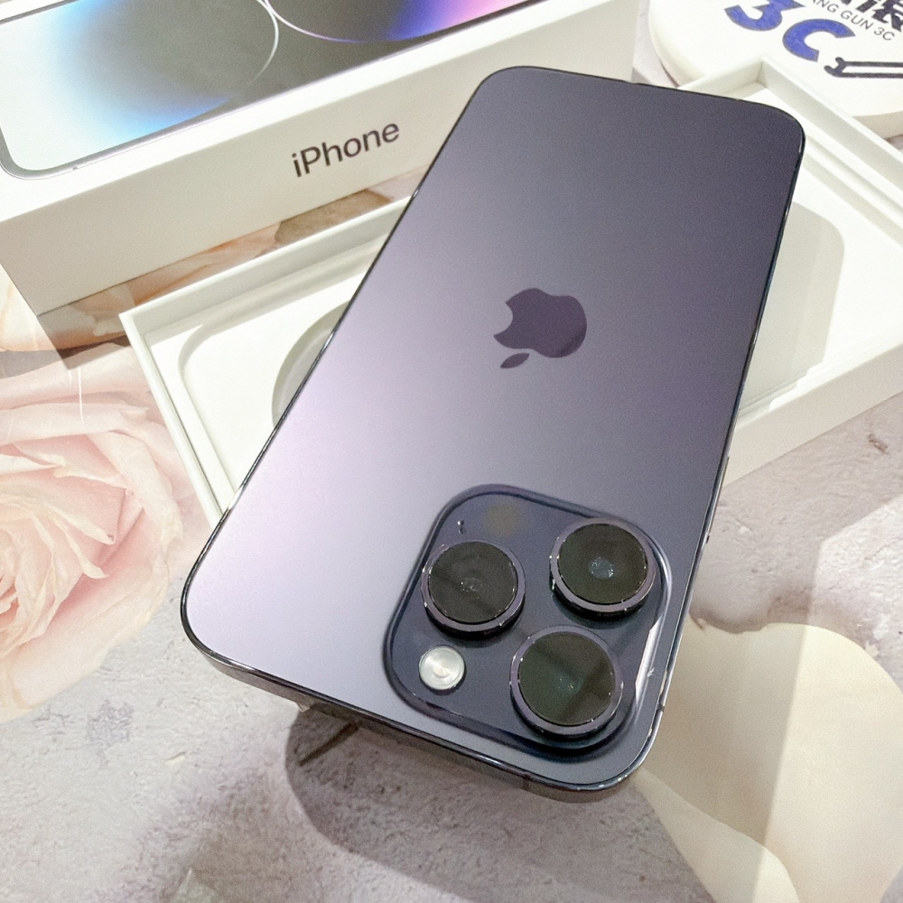 善化-二手 iPhone14 Pro Max 256G 紫色 #51035(店家保固365天)
