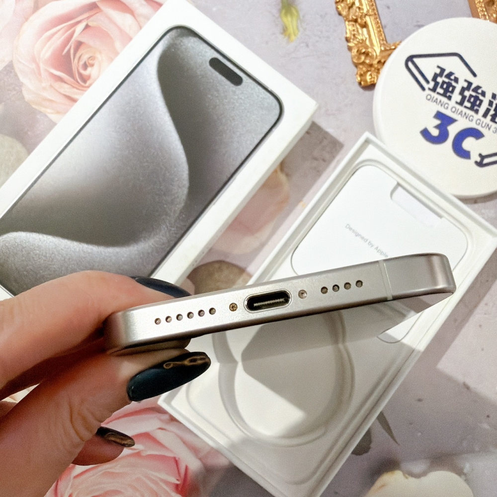 善化-二手 iPhone15 Pro Max 512G 白色 #71713（店家保固365天）