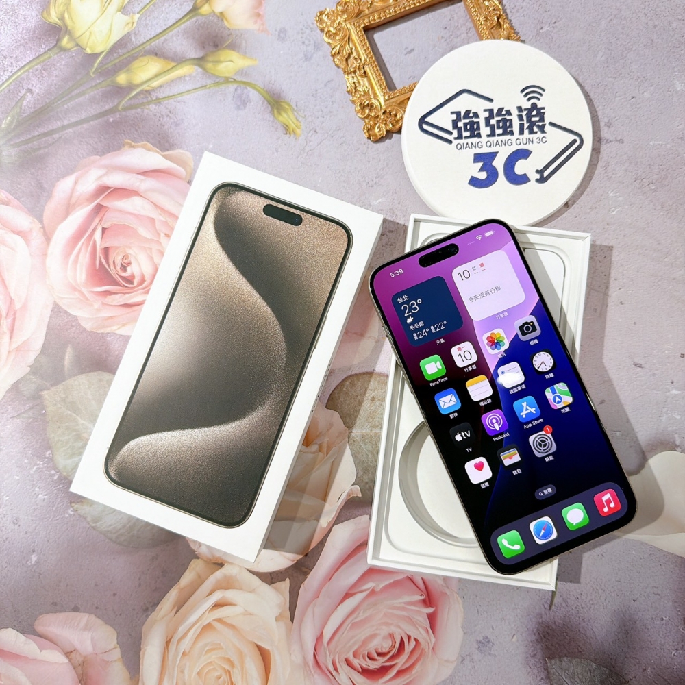 善化-二手 iPhone15 Pro Max 512G 原色 #47378（店家保固365天）