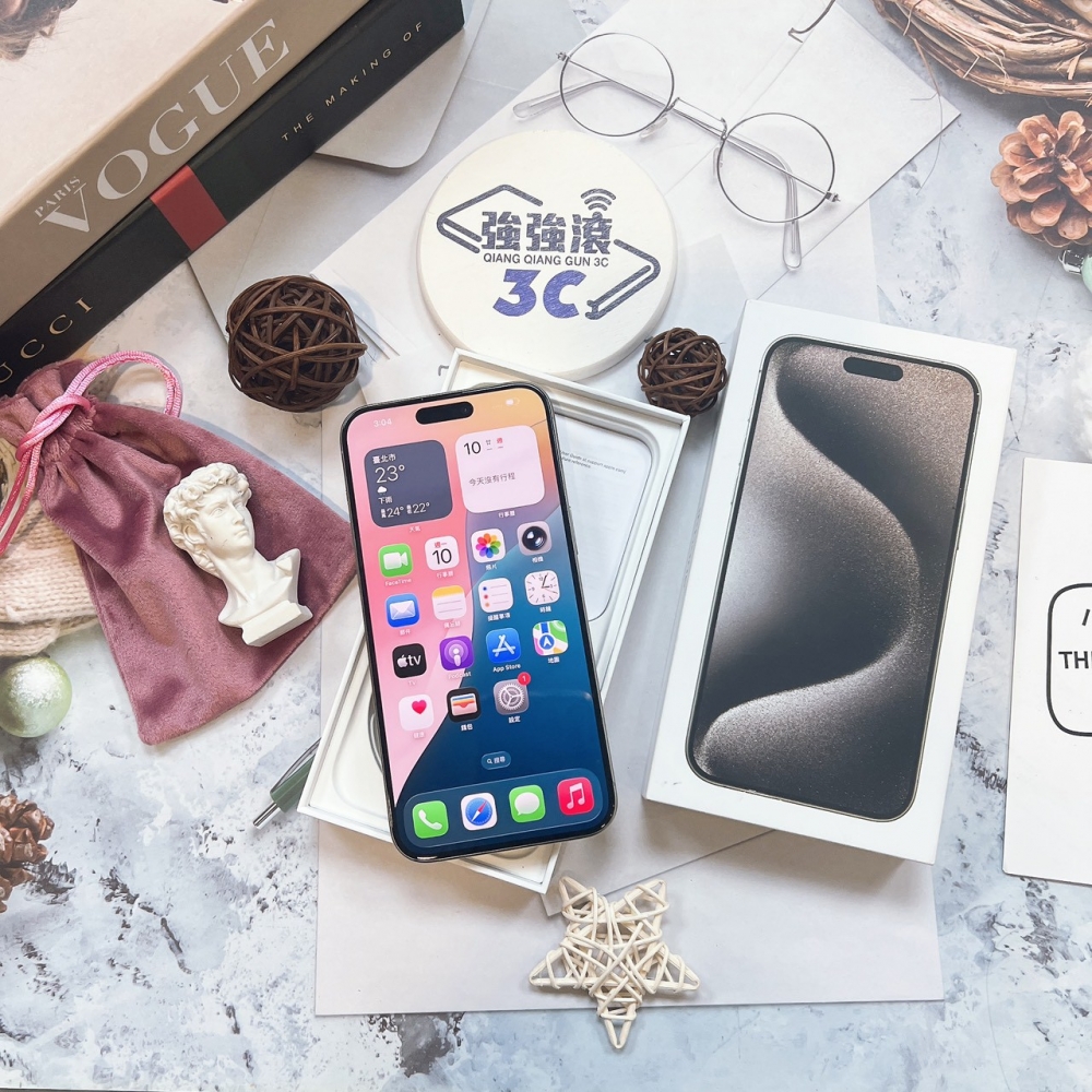 二手 iPhone15 Pro Max 256G 原色#98588（店保365天）