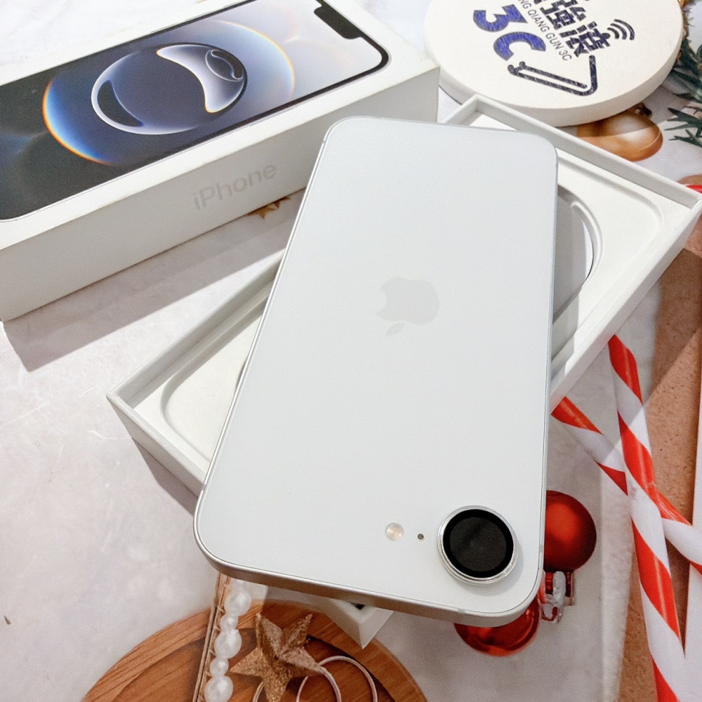 善化-二手 iPhone16e  256G 白色 #06868（原廠保固）