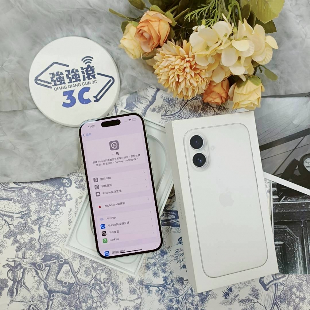 歸仁-二手iPhone16 256G 白色#95115（店保365天）