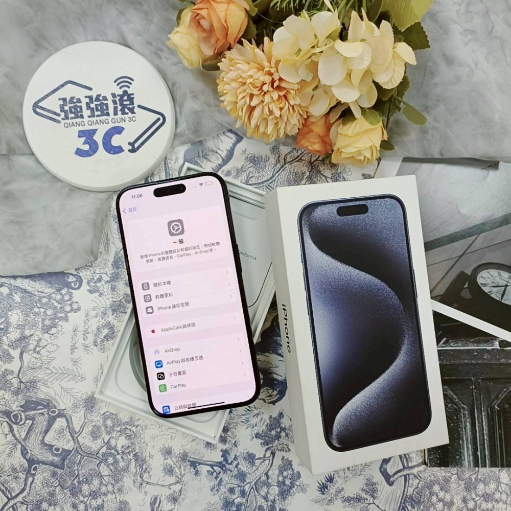 歸仁-二手iPhone15 pro 256G 藍色#02418(店保365天)