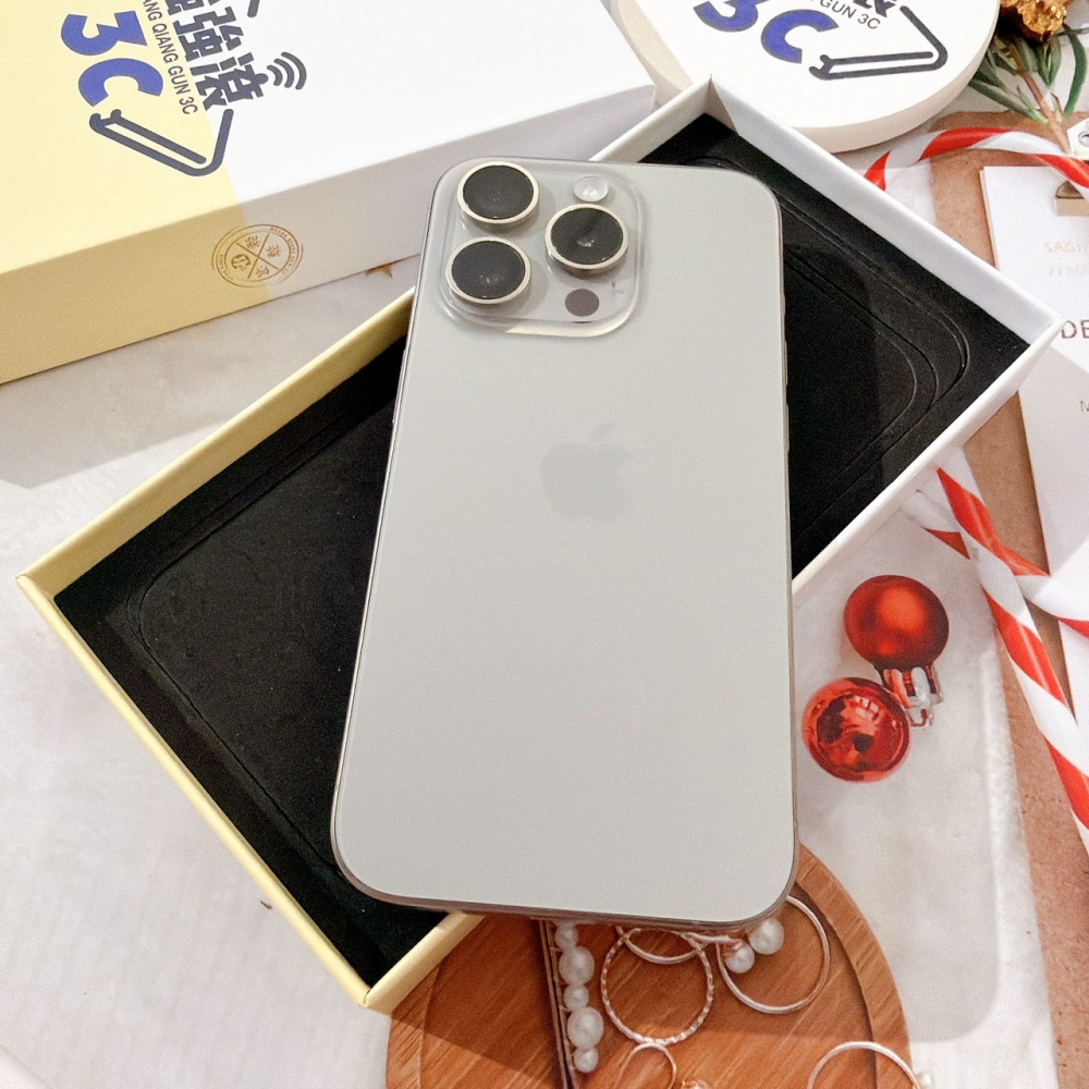 善化-二手 iPhone15 Pro 256G 原色 港版 #43256(店家保固365天)