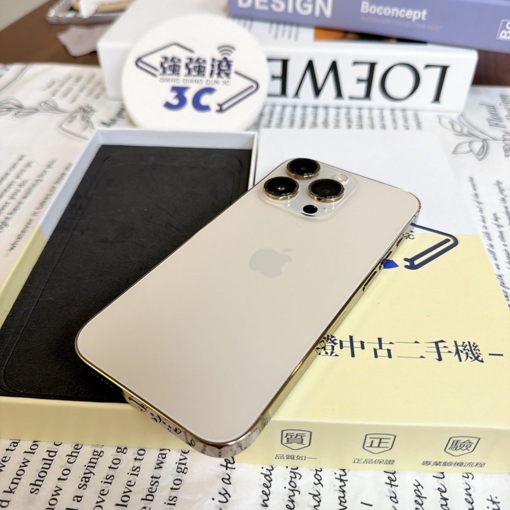 鹽行-二手 iPhone14Pro 128G 金色#93493（店保365天）