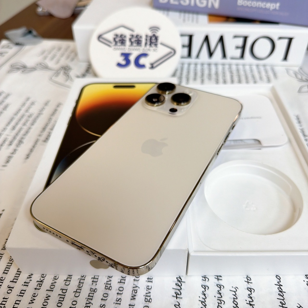 鹽行-二手 iPhone14 Pro MAX 256G 金色#92123(店保365天)