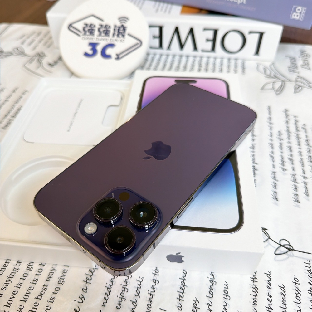 鹽行-二手 iPhone14 Pro MAX 256G 紫色#87164（店保365天）