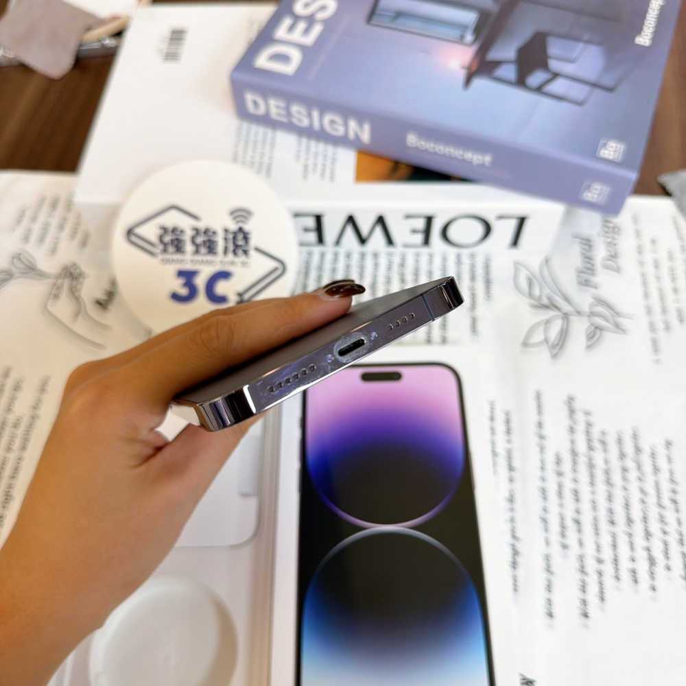 鹽行-二手 iPhone14 Pro MAX 256G 紫色#87164（店保365天）