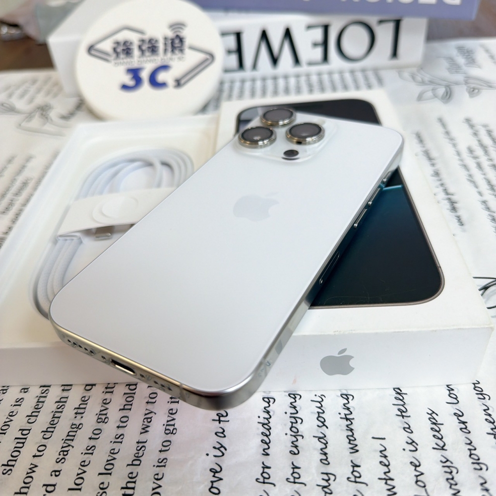 鹽行-二手 iPhone16Pro 256G 白色#25316（店保365天）