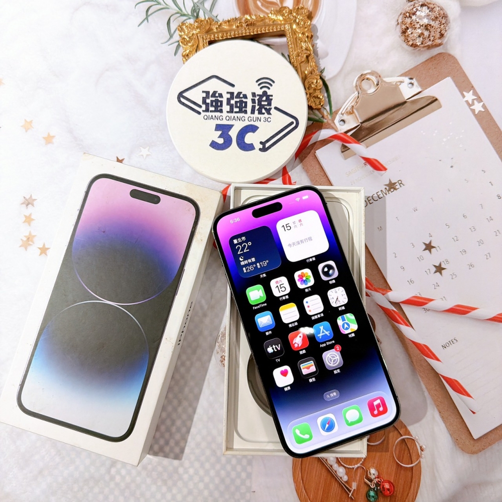善化-iPhone14ProMax 256G 紫色*73076(店家保固365天)